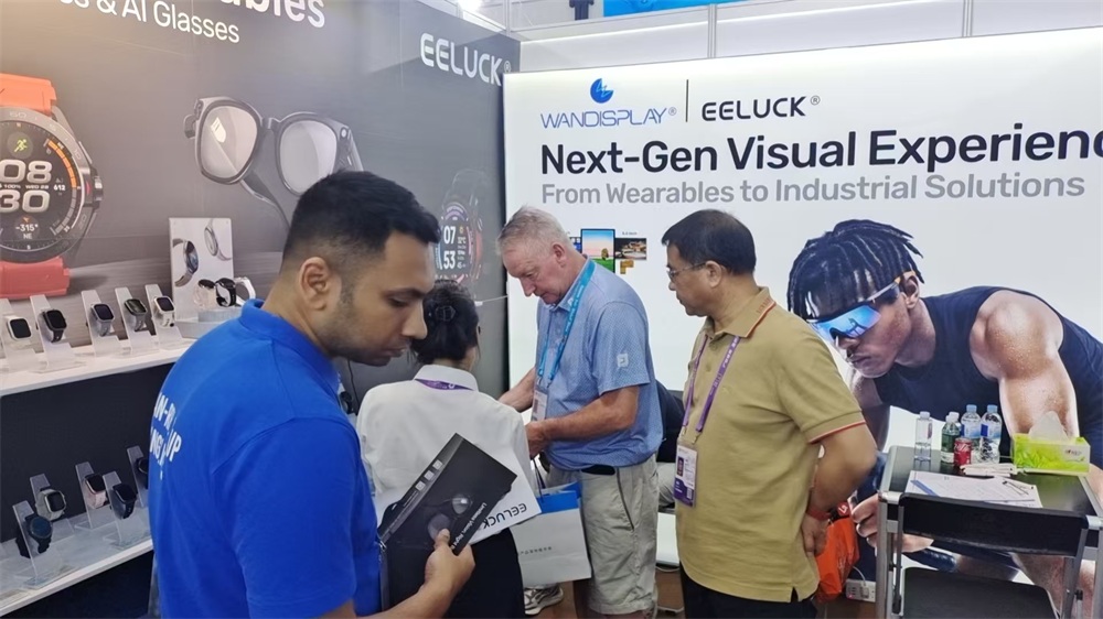 close-up testing of smartwatch features and interface