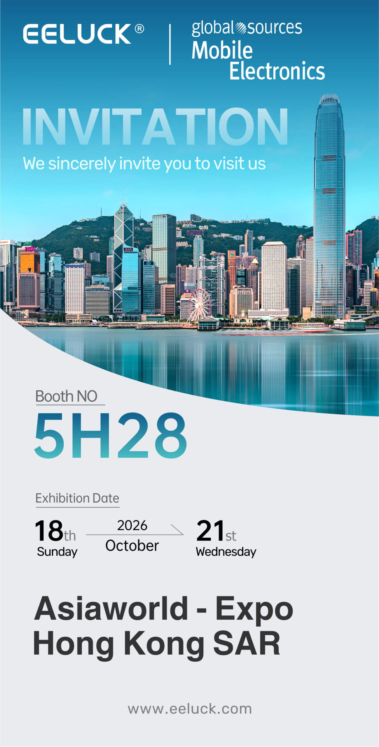 EELUCK Smart Watch will participate in Global Sources Mobile Electronics in October 2026